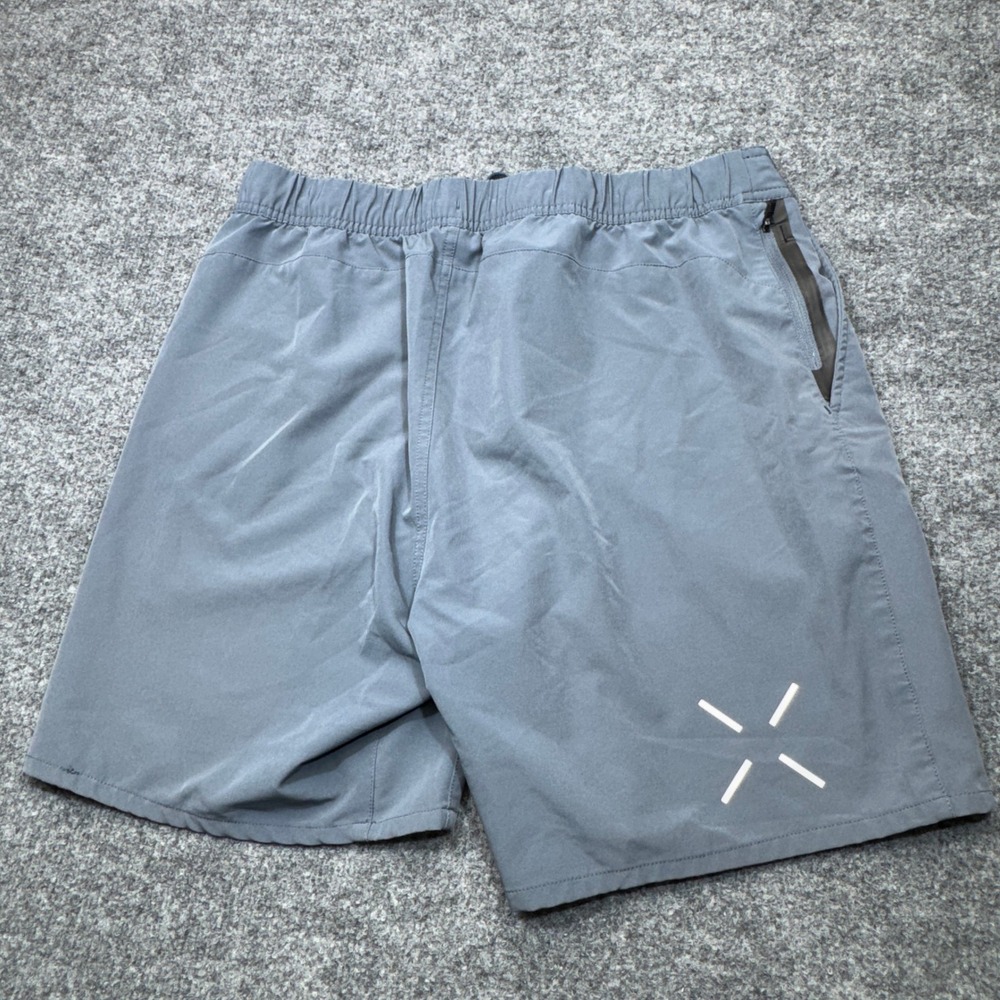 Ten Thousand Set Short Boardshorts Mens Medium Grey Hybrid Training Athletic
